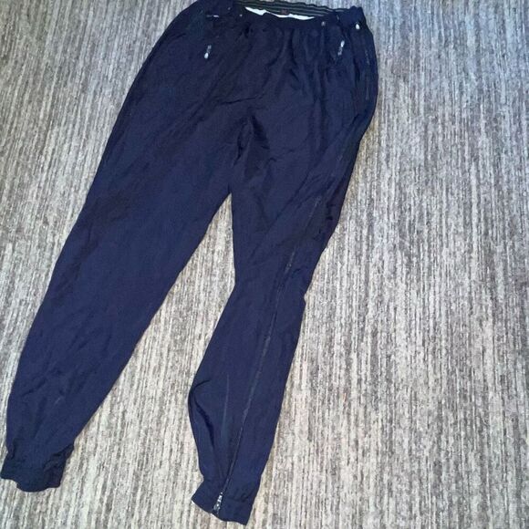 Bear Paw Mens XL Elastic Waist Jogger Track Pants Full Zip Sides Blue Pockets - Picture 3 of 7